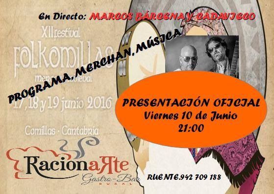 Concierto y presentacion de Folkomillas en RacionArte de Ruente