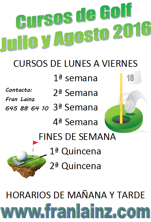 Cursos de Golf de Verano de Fran Laiz en Noja