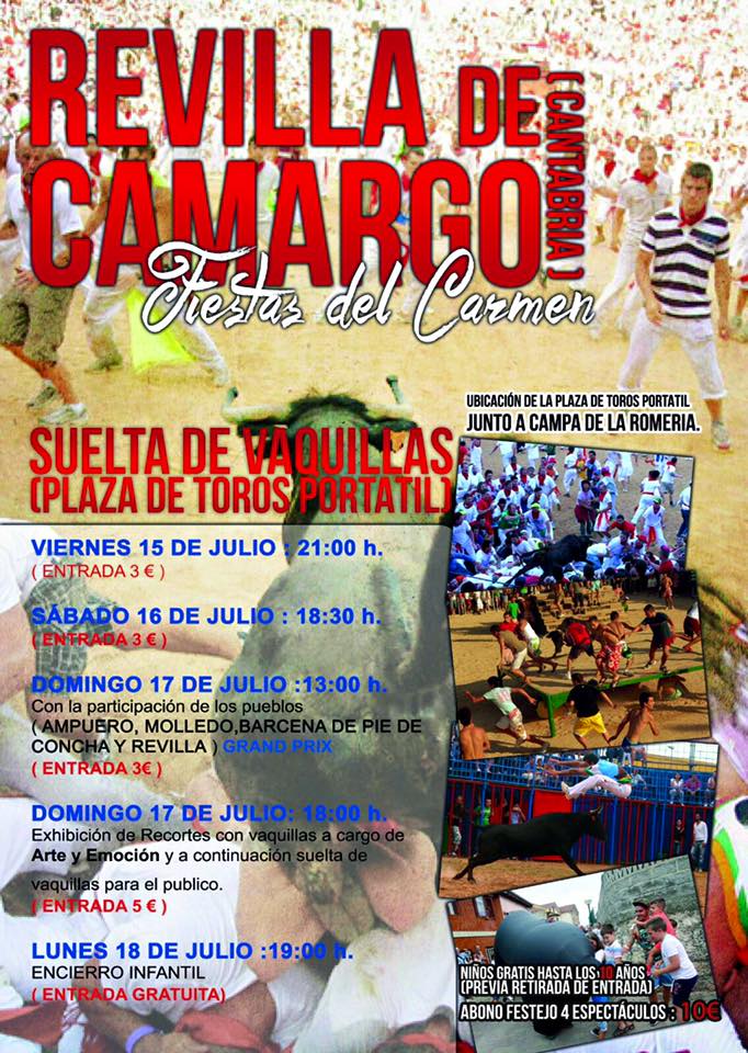 Encierros y recortes en Revilla de Camargo 2016