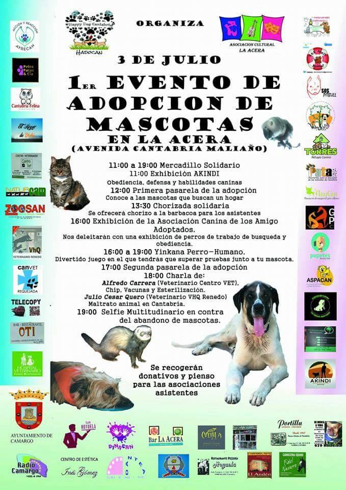 Evento de Adopcion de Mascotas en Maliaño