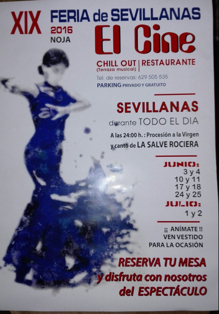 Feria de Sevillanas en el Restaurante el Cine de Noja
