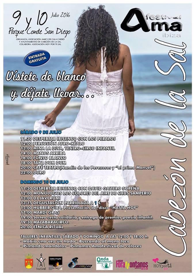 Festival solidario Amafestival ibiza 2016 en Cabezon de la Sal