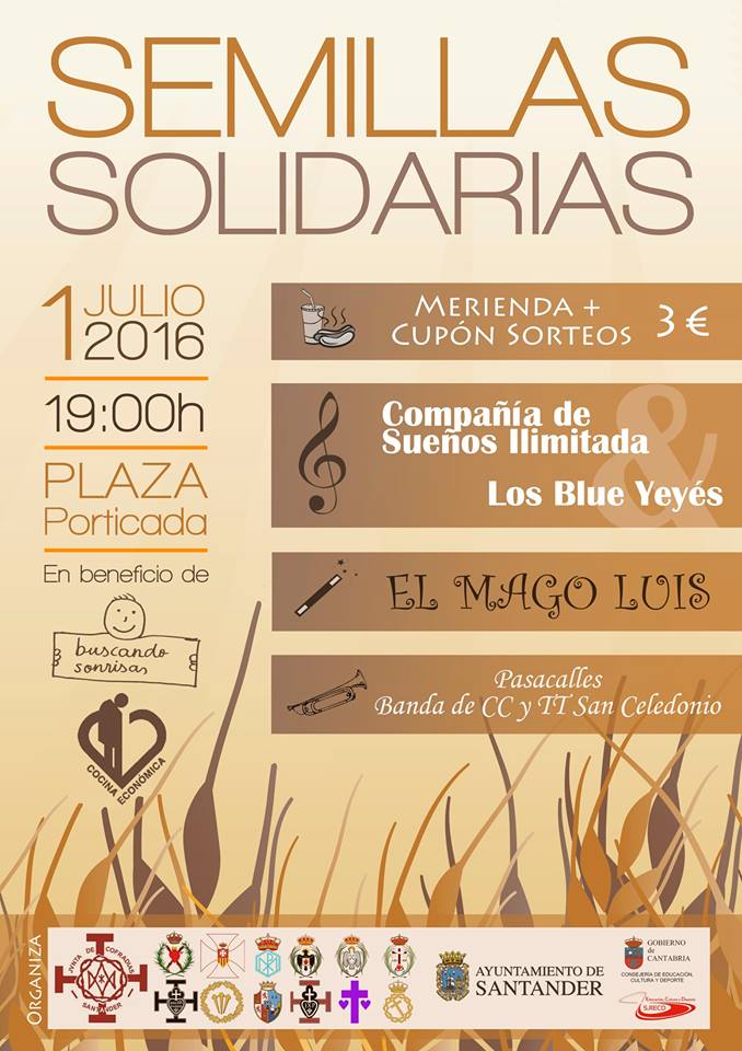 Fiesta Semillas solidarias en la Plaza Porticada de Santander