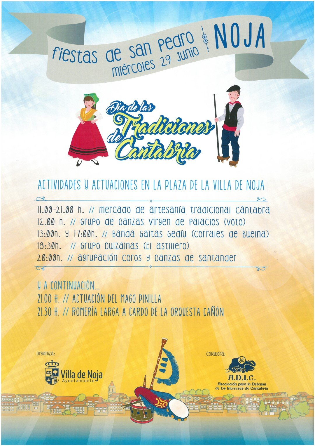 Fiesta de las tradiciones de Cantabria en Noja 2016