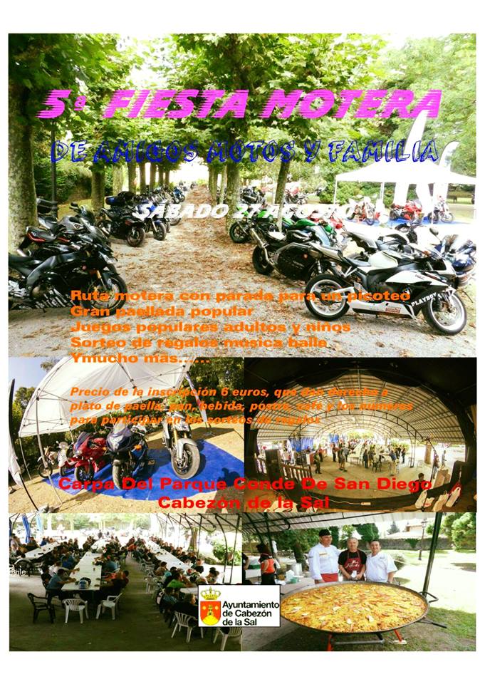 Fiesta motera en Cabezon de la Sal