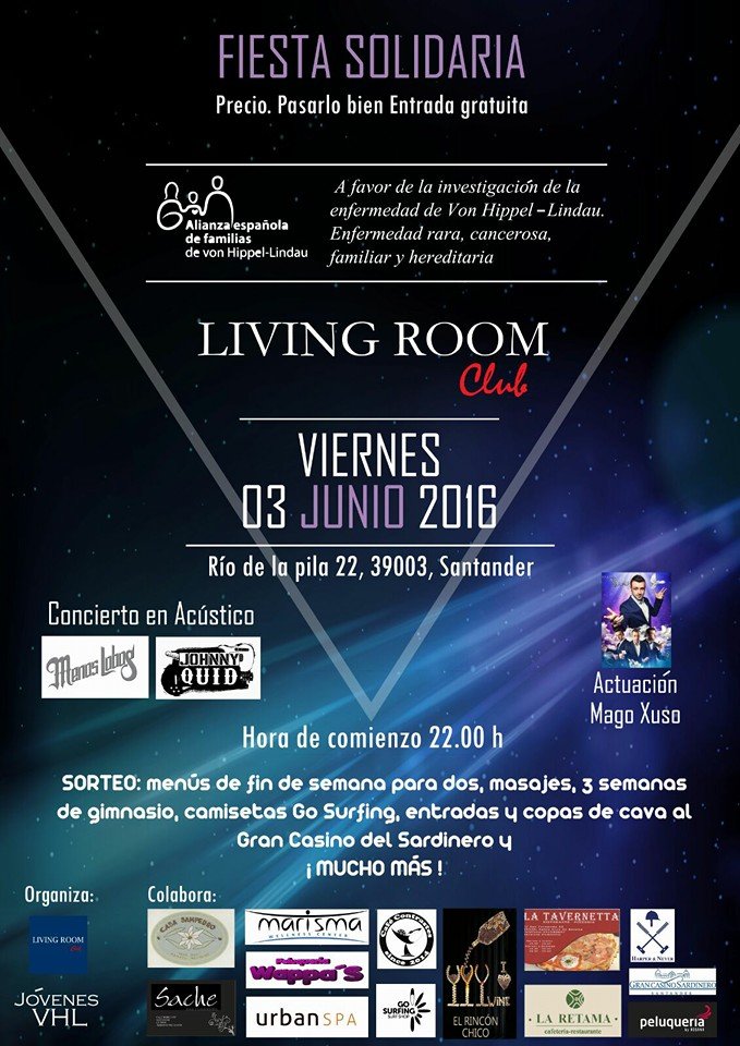 Fiesta solidara en el Living Room en Santander