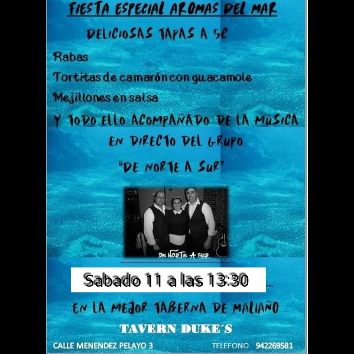 Fiesta y concierto de De Norte a Sur en el Duke´s de Maliaño