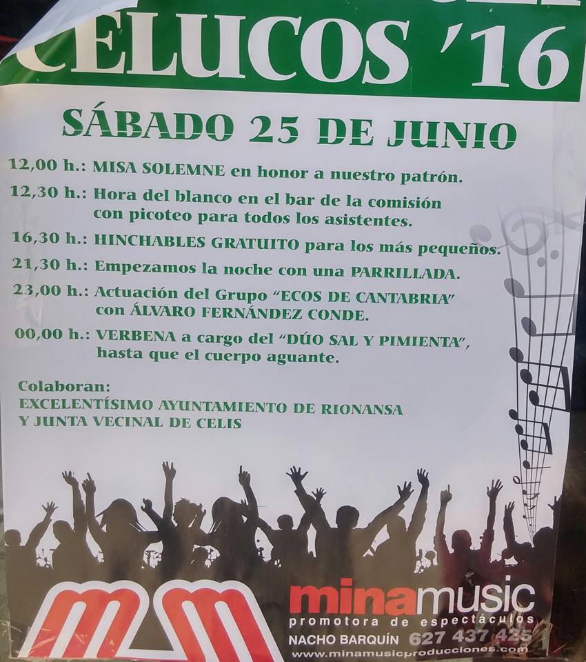 Fiestas de San Juan en Celucos 2016