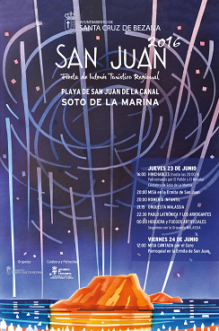 Fiestas de San Juan y Hoguera en San Juan de la Canal en Soto de la Marina 2016