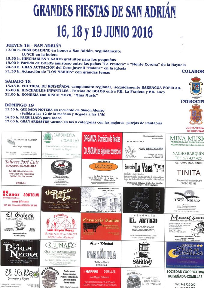 Fiestas de San Adrian 2016 en Ruiseñada