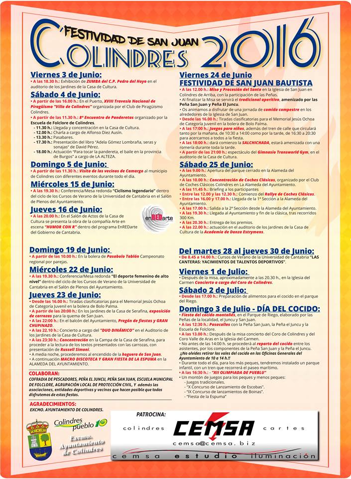 Fiestas de San Juan en Colindres 2016