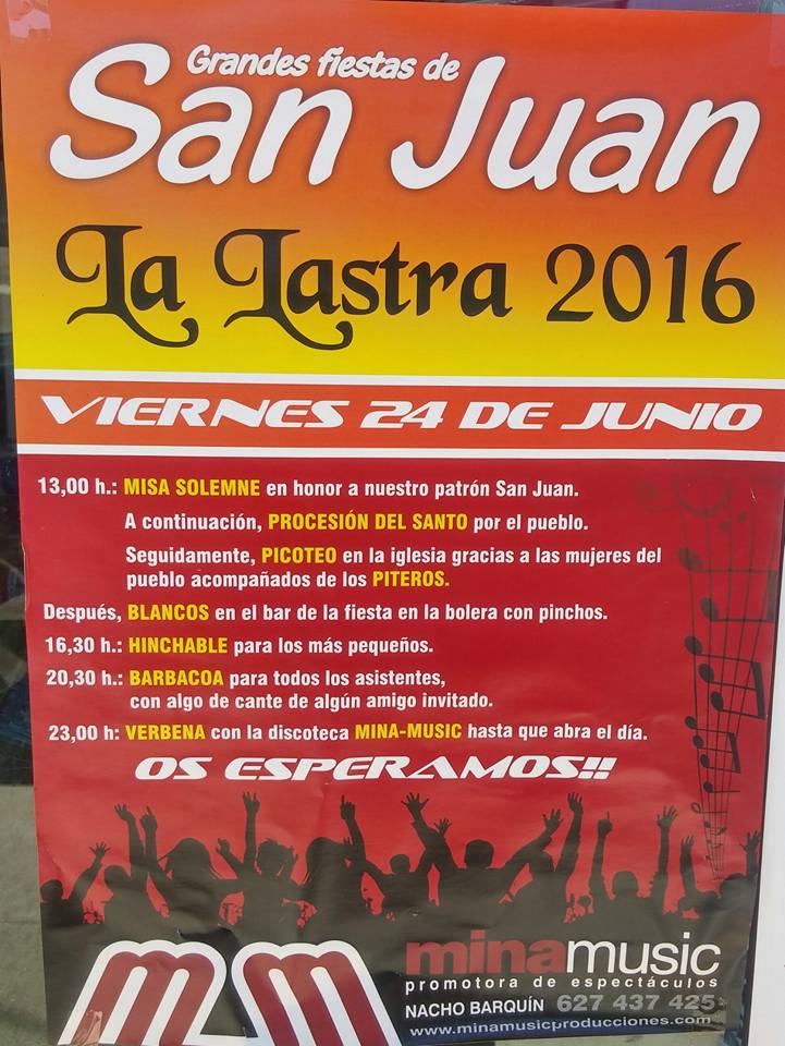 Fiestas de San Juan en La Lastra 2016