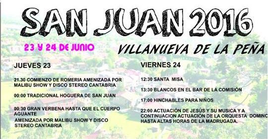 Fiestas de San Juan en Villanueva de la peña
