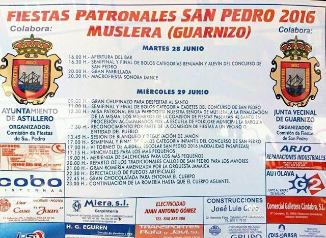 Fiestas de San Pedro en Guarnizo 2016
