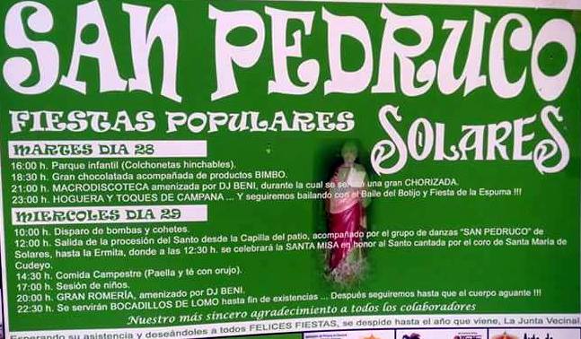 Fiestas de San Pedruco en Solares 2016