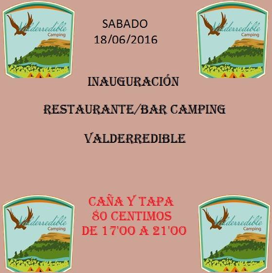 Inauguracion del bar del camping de Valderredible