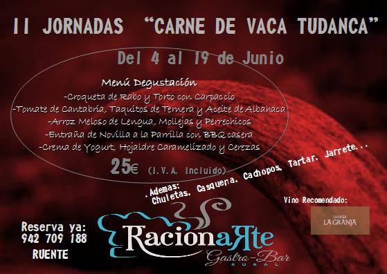 Jornadas de carne de vaca Tudanca en RacionArte de Ruente