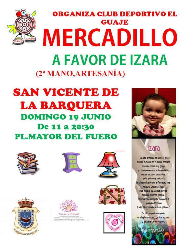 Mercadillo a favor de izara en San Vicente de la Barquera