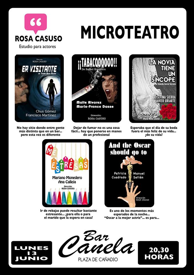 Microteatro en el Canela de Cañadio