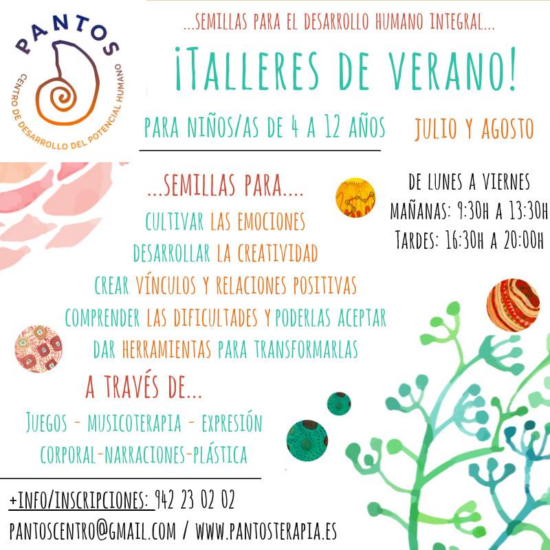 Talleres de Verano para niños en Pantos en Santander