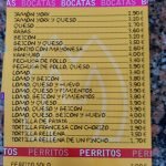 Bocatas y perritos bar Mora Santander