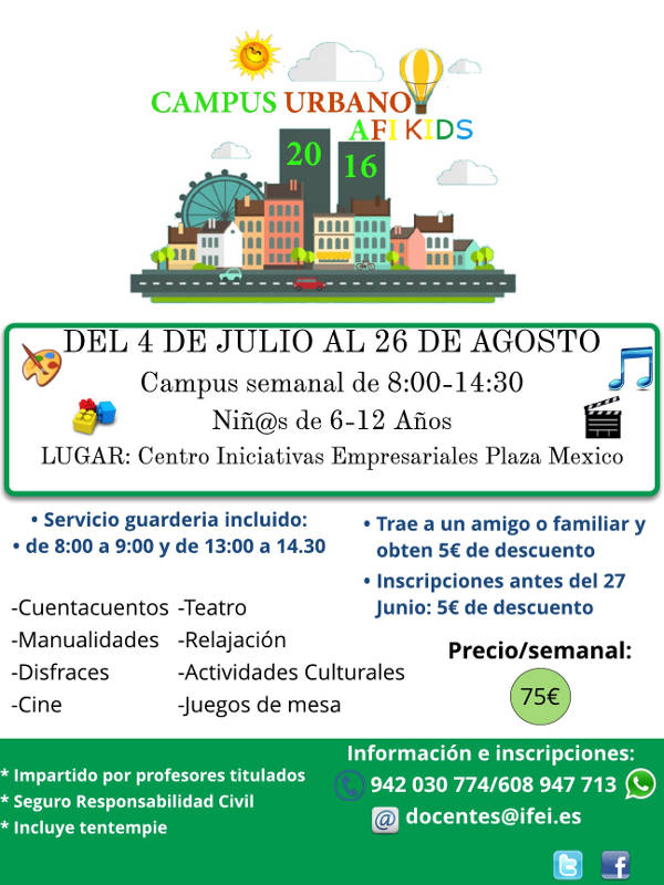 Campus Urbano Afi Kids en Santander
