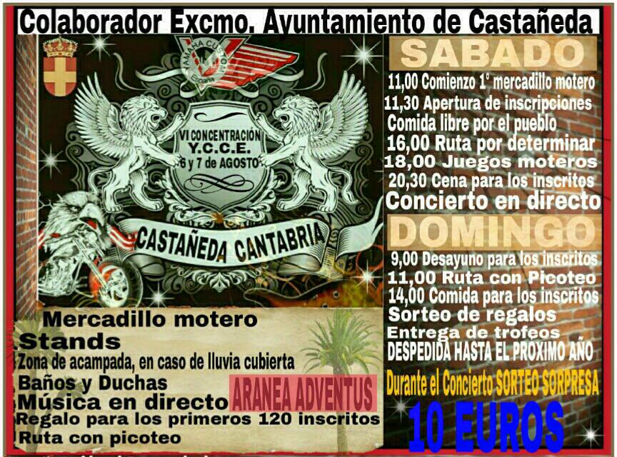 Concentracion de motos en Castañeda 2016