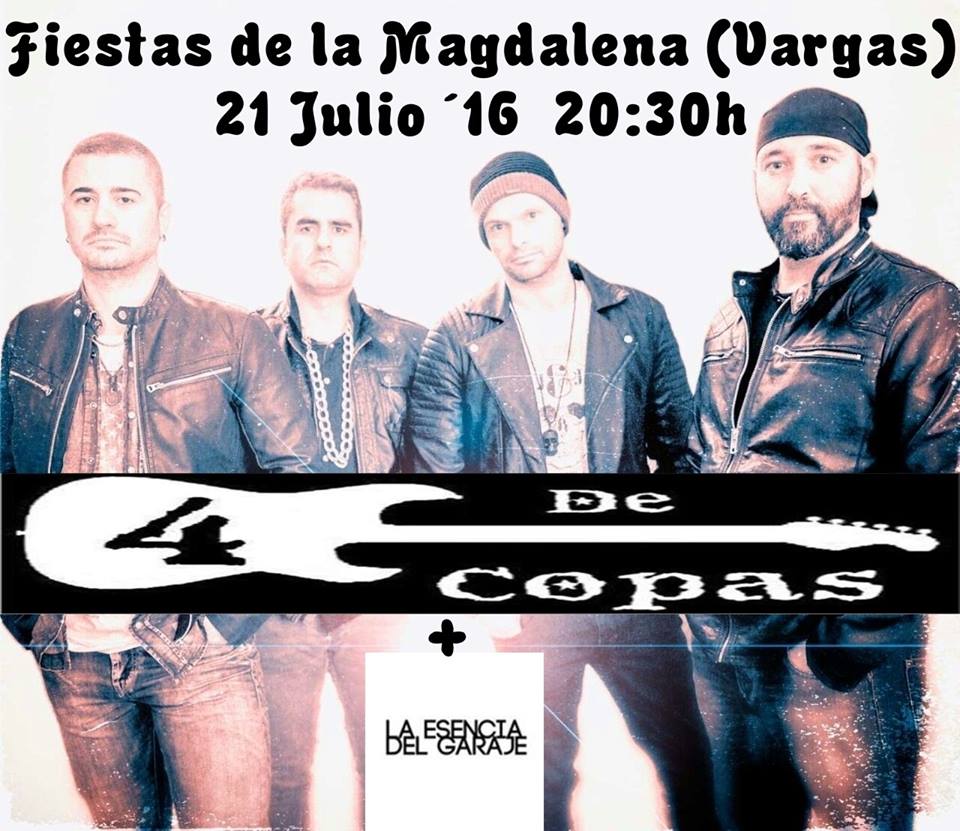 Concierto de 4 de Copas y La Esencia del Garaje en Vargas