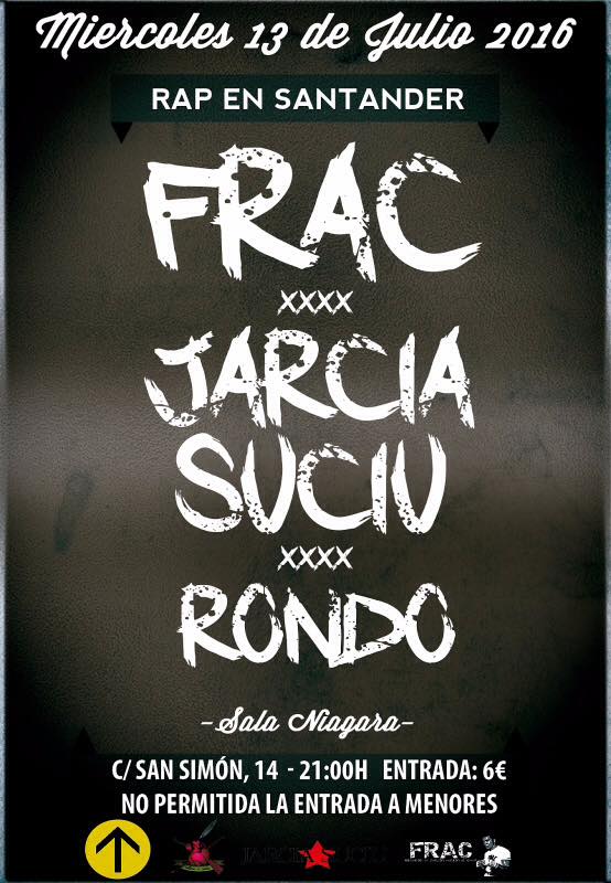 Concierto de FRAC + Jarcia Suciu + Rondo en el Niagara en Santander
