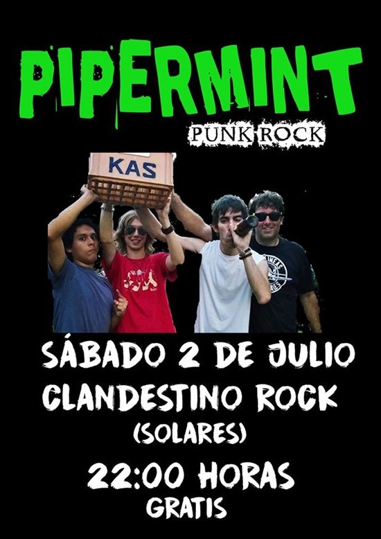 Concierto de Pipermint en Clandestino Rock en Solares