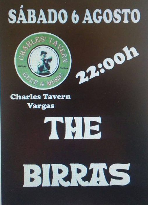 Concierto de The Birras en el Charles Tavern en Vargas