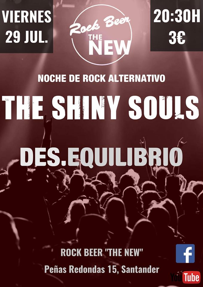 Concierto de The Shiny Souls y Desequilibrio en el New en Santander