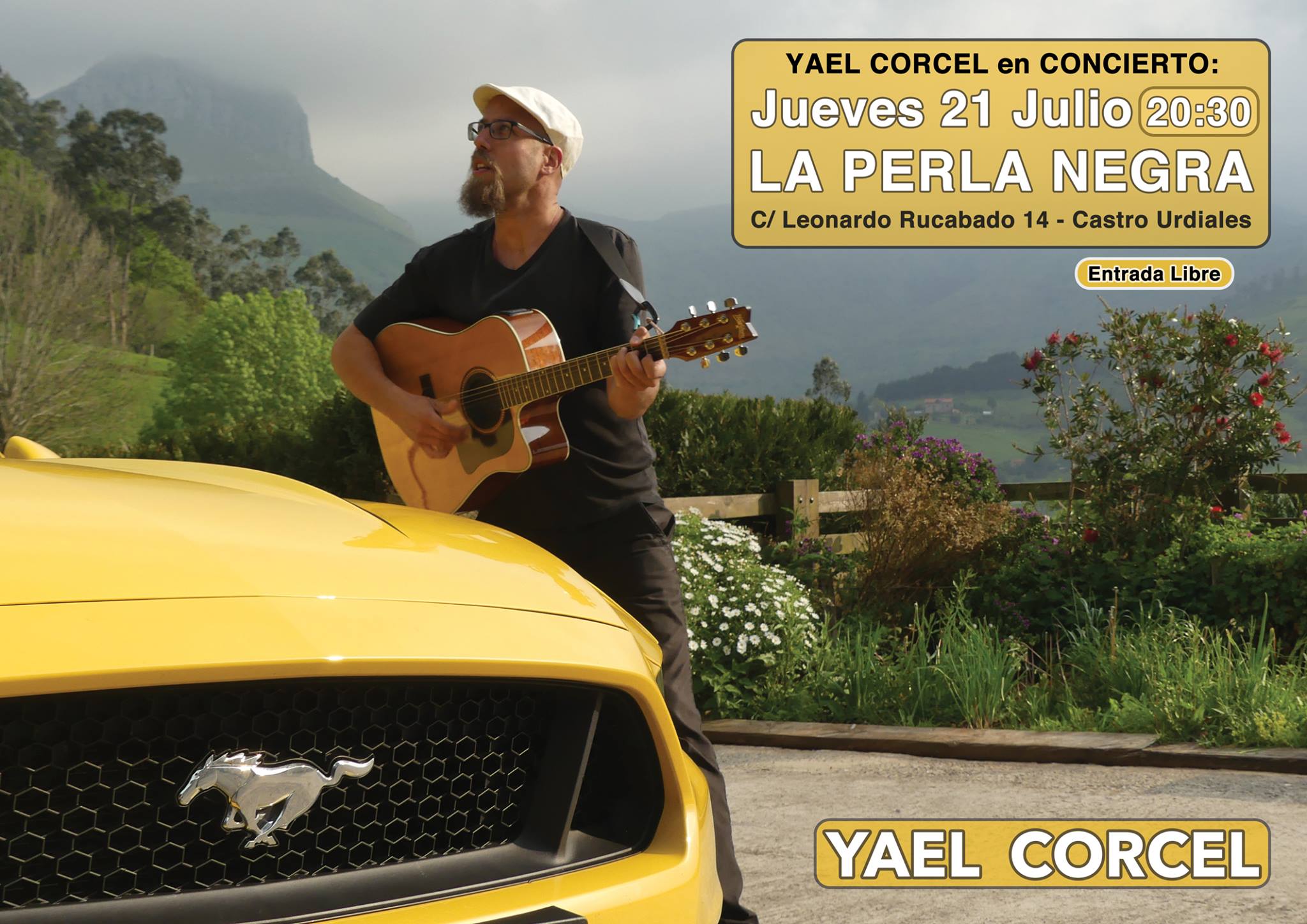 Concierto de Yael Corcel en La Perla Negra de Castro Urdiales