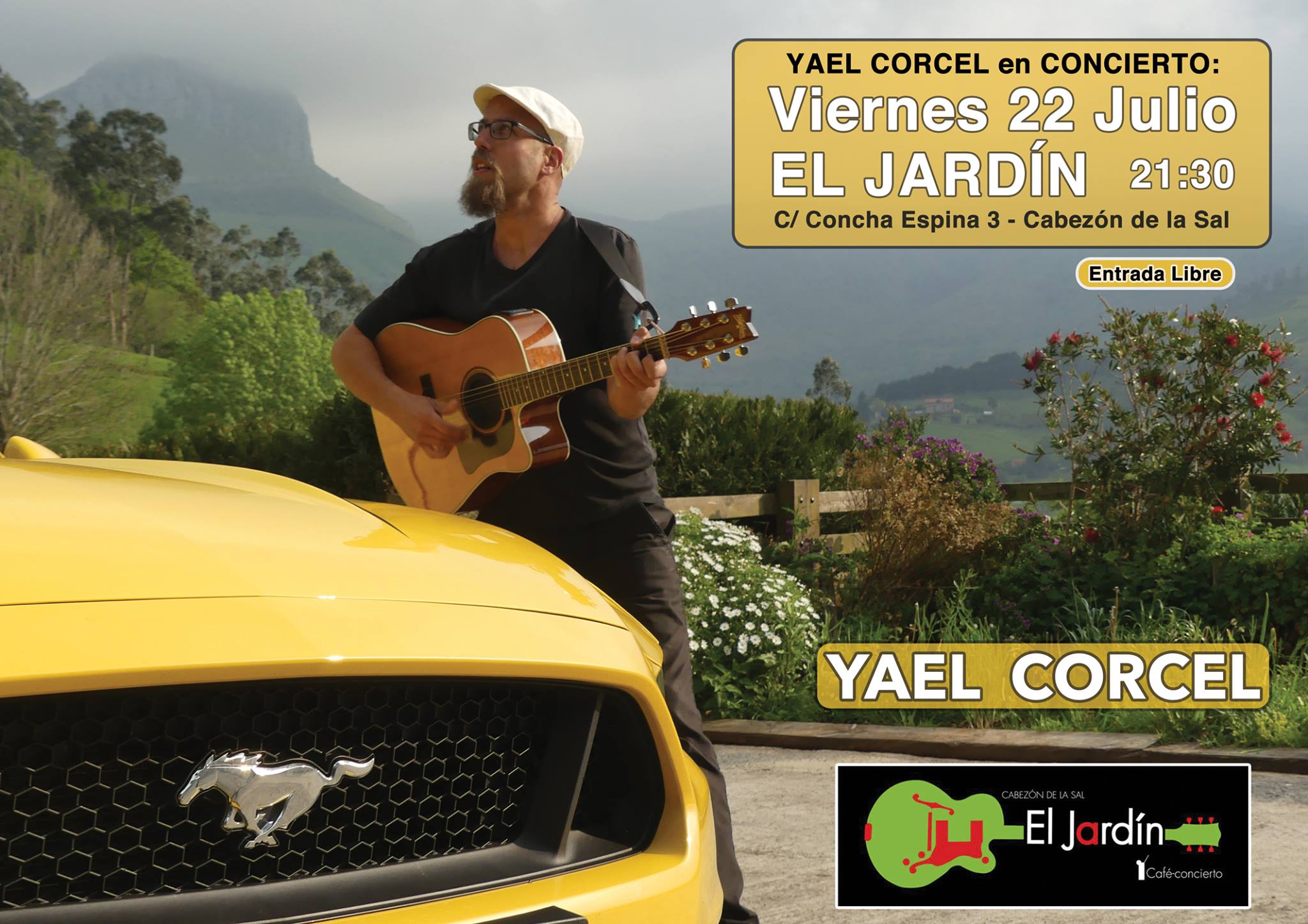 Concierto de Yael Corcel en el Jardin de Cabezon de la Sal