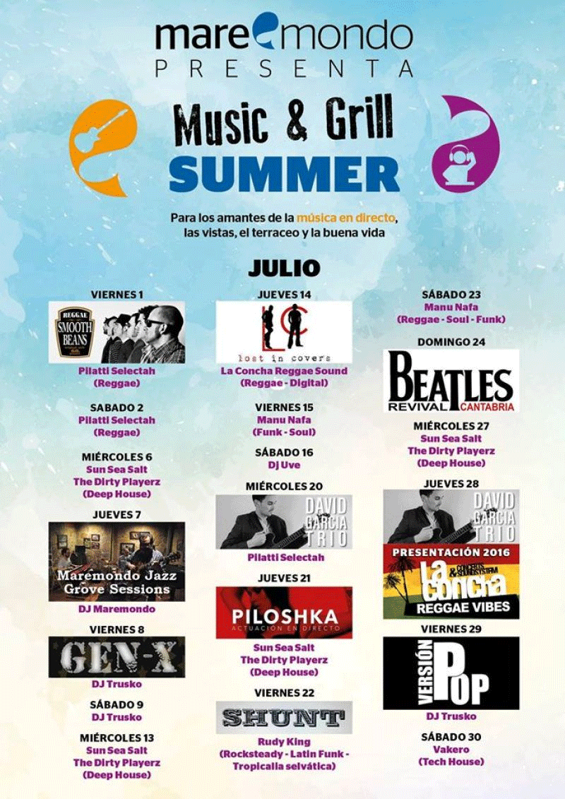 Concierto en el Maremondo, en el Sardinero, Santander