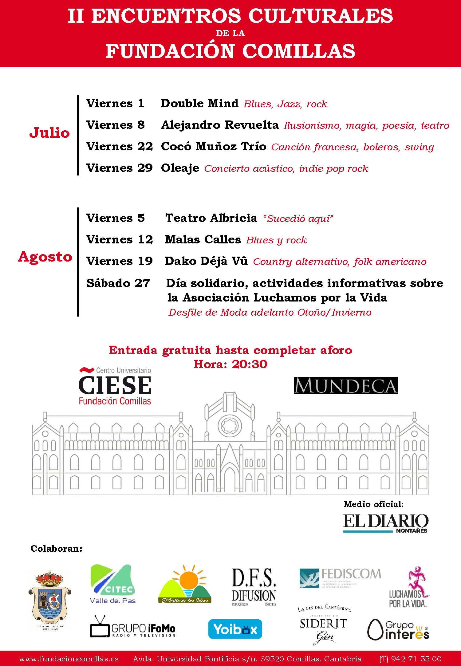 Encuentros culturales fundacion Comillas