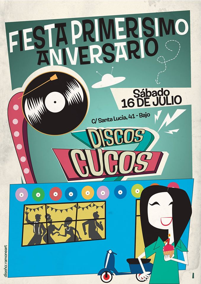 Fiesta aniversario de Discos Cucos en Santander