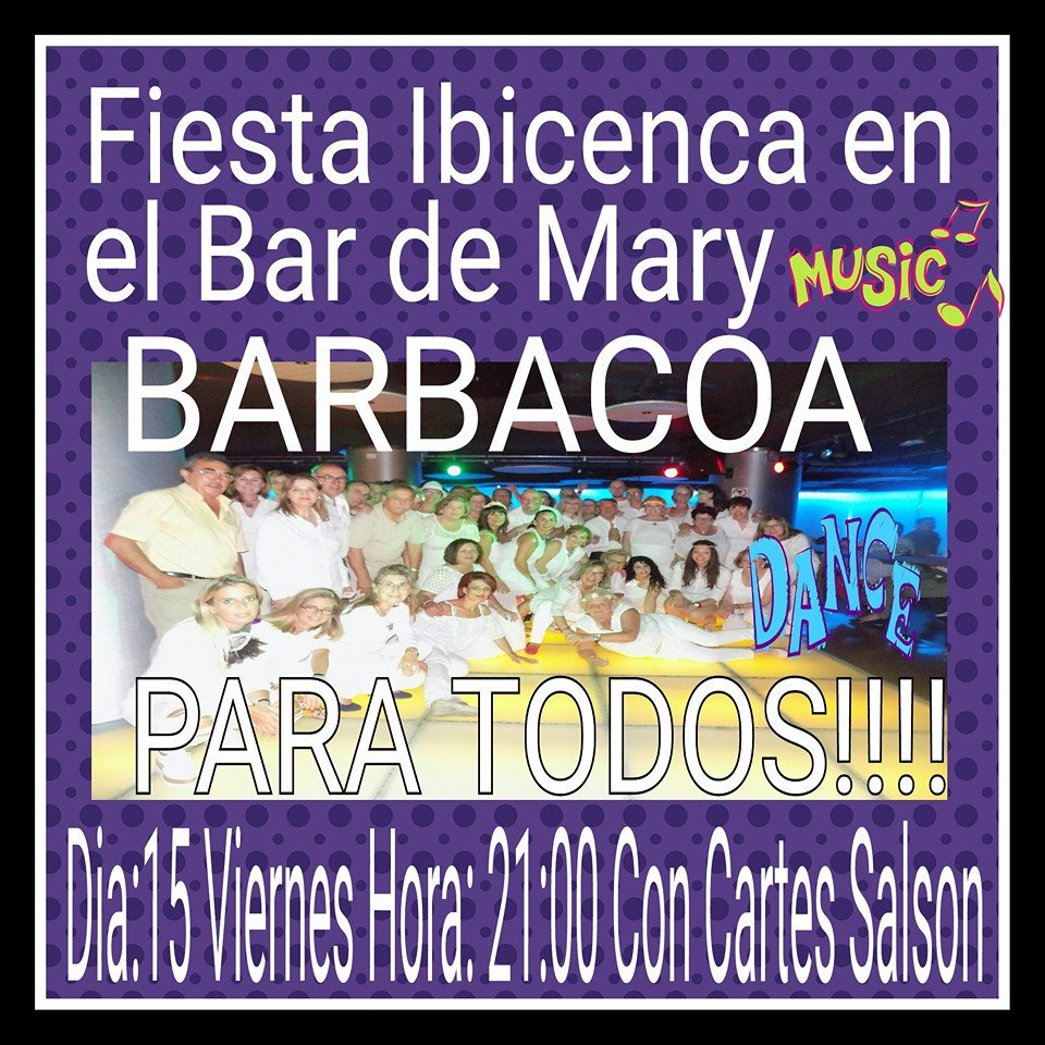 Fiesta ibicenca en el Bar de Mary en Ganzo