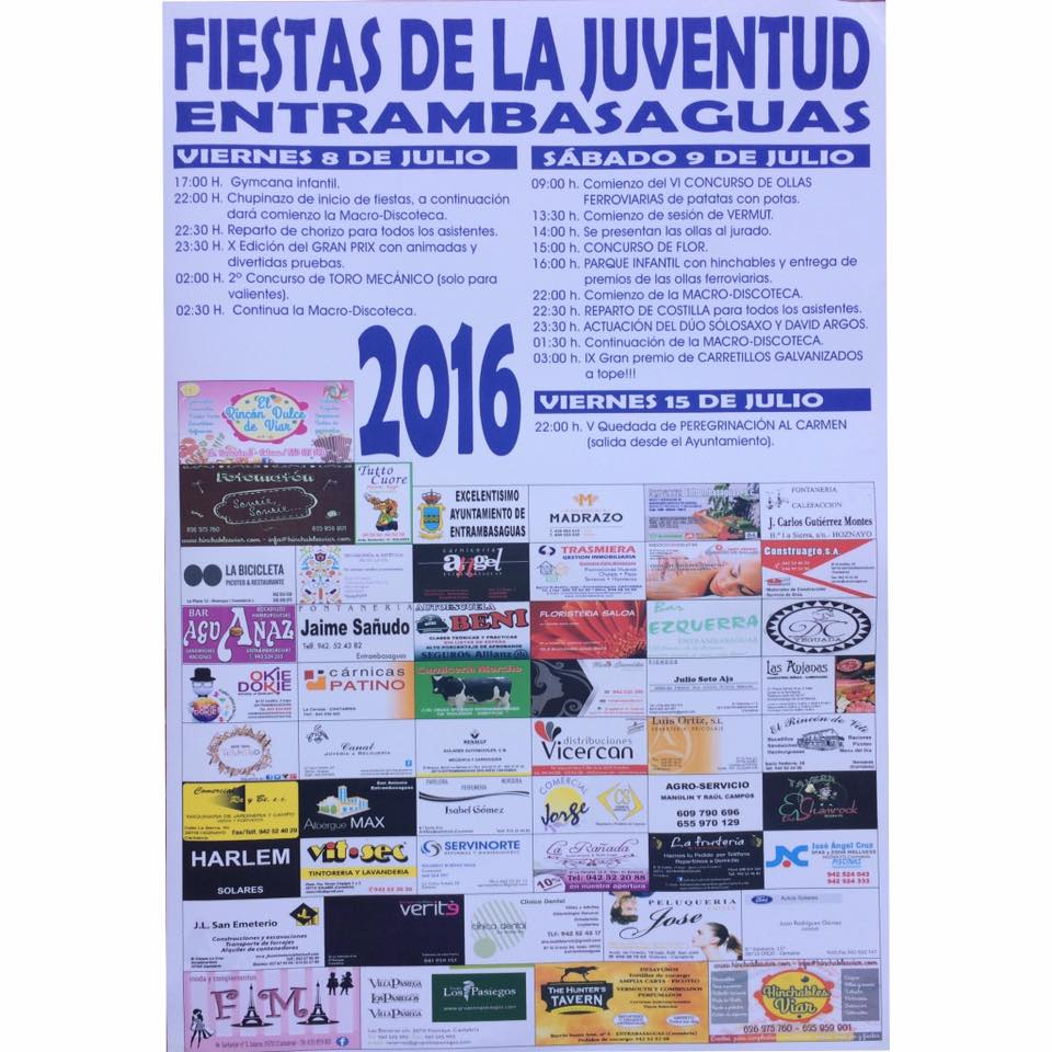 Fiestas de La Juventud en Entrambasaguas 2016
