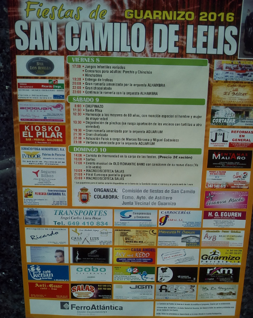 Fiestas de San Camilo de Lelis en Guarnizo 2016