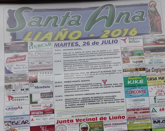Fiestas de Santa Ana en Liaño 2016