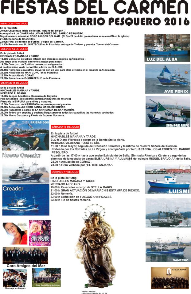 Fiestas del Carmen en el Bº Pesquero 2016