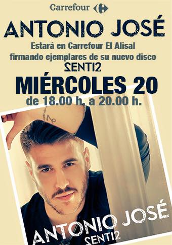 Firma de discos de Antonio Jose en el Alisal en Santander