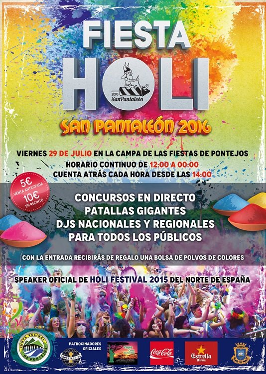 Fiesta Holi San Pantaleon 2016 en Pontejos