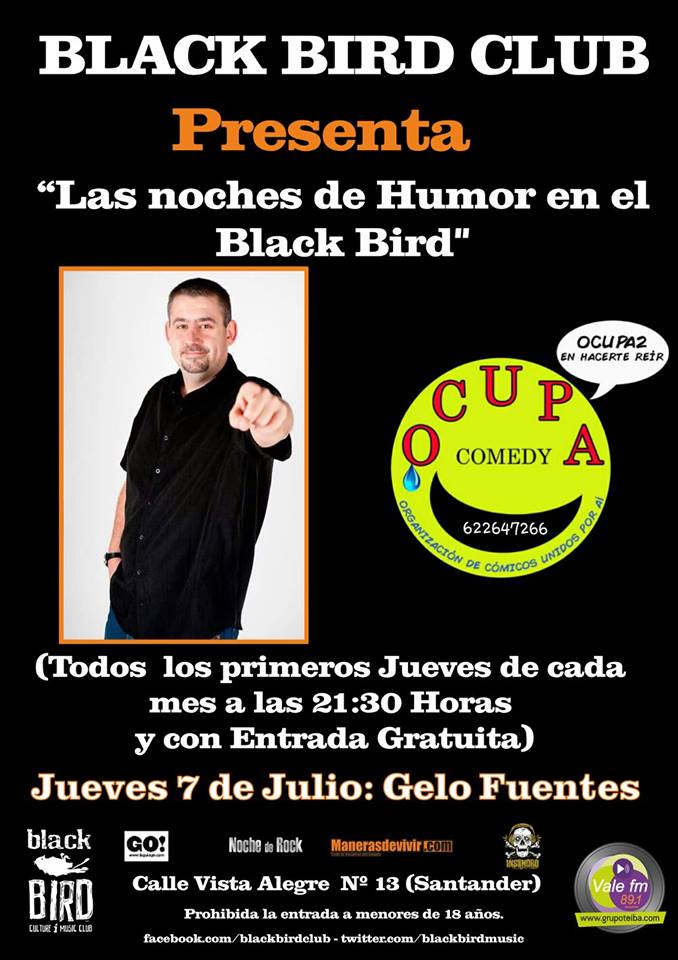 Monologo de Gelo Fuentes en el Black Bird en Santander