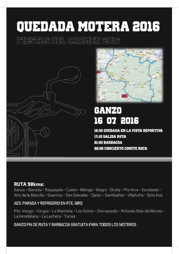 Quedada motera en Ganzo 2016