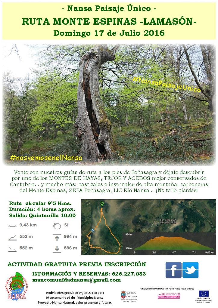 Ruta Montespinas- Lamason 2016