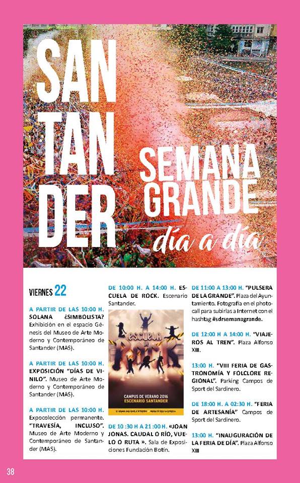 Semana grande de Santiago en Santander 2016