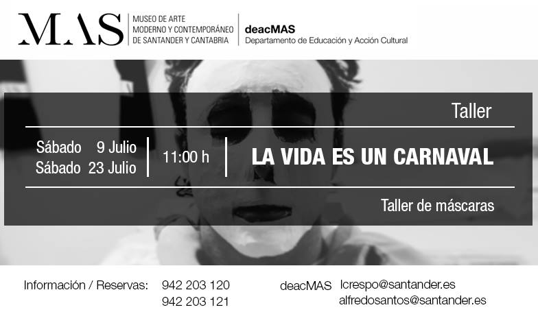 Taller de Mascaras de Carnaval en el MAS en Santander
