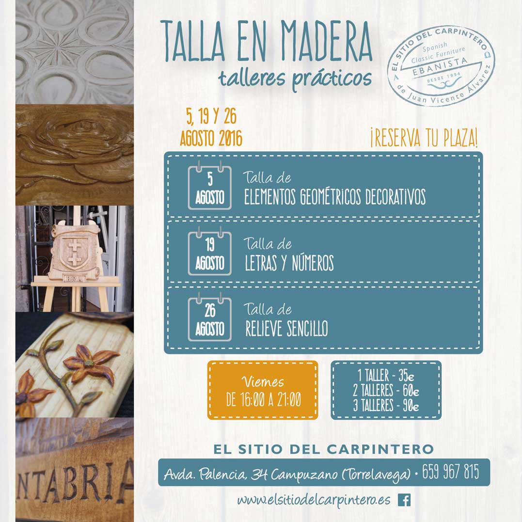 Taller de Talla en Madera en el Sitio del Carpintero en Campuzano
